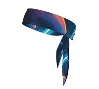 Science Fiction Future Prints Double-sided sports bandana with straps sweat-wicking and breathable suitable for running and fitness.