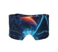 Science Fiction Future Unisex Side Sleep Headband Sleep Mask and Earmuffs (27 x 4.3 inches) for Indoor Outdoor Travel Yoga Adjustable Comfort Eye and Earmuffs