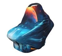 Science Fiction Future Versatile full-print Stroller Chair Cover/Nursing Cover, specially designed for your baby