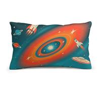 Science Fiction Galaxy Space Pillow Cover Double-Sided Soft Pillowcase 8"x12", Decorative Throw Pillow Case for Sofa Bed Car Outdoor