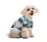 Science Fiction Illustration Dog T-Shirt Clothes Apparel Puppy Vest Pet and Elastic Tank Top Clothing, Dogs Cats Pullovers Cute Breathable Soft Large