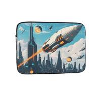 Science Fiction Illustration Laptop Sleeve Shockproof Case Slim, Lightweight, Portable Protective Travel Carrying for 15 inch