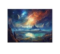 Science Fiction - Journey to foreign planets - Wild surface，Puzzle 1000 Pieces Paper Puzzle Adult Children'S Educational Toy Family Decompression Game（38x26cm）-AE51