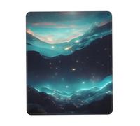 Science Fiction Stars Anti-wear Stitching, Textured Waterproof Computer Mouse pad with Anti-Slip Rubber Base, Suitable for laptops, Office and Home Gaming Mouse Pads. 7 x 8.6 in