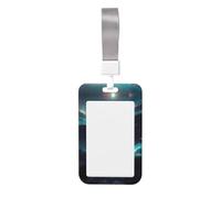 Science Fiction Stars Card Badge Holder.Sliding Badge Holder with Lanyard, Printed Work ID Card Case
