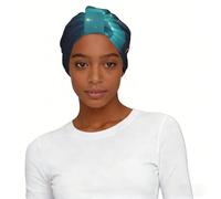 Science Fiction Stars Elastic Headscarf Hat - Soft Breathable Polyester Turban Non Slip Sleep Cap for Daily Use