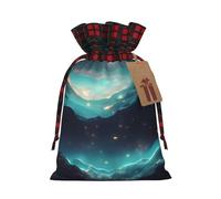 Science Fiction Stars Holiday Printed Drawstring Pouch S For Party Wrapping, Wedding Favor, And Storage