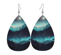Science Fiction Stars Leather earrings, European and American style earrings for young women, birthday gifts/Valentine's Day gifts
