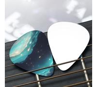 Science Fiction Stars Patterned guitar pick set - (thin/medium/thick), widely compatible with all kinds of stringed instruments,