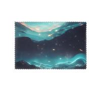 Science Fiction Stars Placemats, Set Of 6, Heat Resistant, &Non-Slip, 12 X 18 Inch, Washable.
