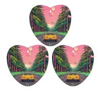 Science Fiction Style Robotic Car Car Air Freshener, 3 Pcs Love form Hanging Air Freshener Cards, Long Lasting Fragrance Scented Cards for Car, Home, Office Gray-style