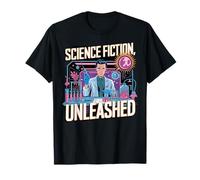 Science Fiction Unleashed Retro Sci Lab Chaos Humor T-Shirt