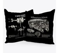 Science FictionMovie Fan Throw Pillow Case, 18 x 18 Inch Set of 2, Gift for Fan, Gift Dad, Husband, Boyfriend, Fiance, Brother, Son, Cushion Cover for Sofa Couch Bed