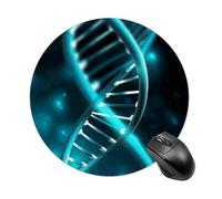Science Gene Strand Round Mouse Pad Cute Funny Computer Mousepad Premium Washable Desktop Protection Mouse Mat with Non-Slip Rubber Base for Home Office