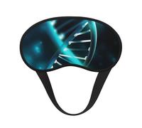 Science Gene Strand Sleep Mask for Side Sleepers: Blackout Eye Masks for Sleeping - Soft Breathable Soft Eye Shade Cover for Travel - Adjustable Night Blindfold for Men Women Gifts