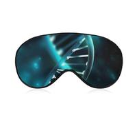 Science Gene Strand Sleep Mask Light Blocking Eye Cover Polyester Eye Mask with Elastic Strap Blindfold for Side Sleeper Sleeping Masks Face Hugging for Women Men Travel