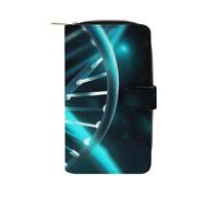 Science Gene Strand Wallet Multifunctional Wallets for Men Compact Wallet Purse Passport Bag