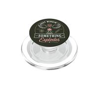 Science Humor Chemist Nerd Lab Quote Just Winging It Fun PopSockets PopGrip for MagSafe