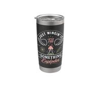 Science Humor Chemist Nerd Lab Quote Just Winging It Fun Stainless Steel Insulated Tumbler