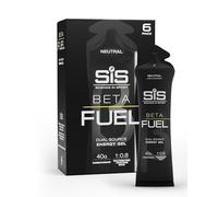 Science in Sport Beta Fuel Neutral | Dual Source Unflavoured Running Gels | 40g Carbs per 60ml Serving | Energy Gels for Endurance, Running and Cycling (6 Pack)