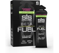 Science in Sport BETA Fuel + Electrolyte Energy Gel - Raspberry & Lemon | 40g Dual-Source Carbs with 200mg Sodium - Ideal for Endurance Training & Hydration (6 Pack)