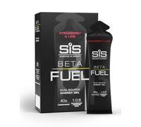 Science in Sport Beta Fuel Gels Dual Source Energy Gel, Strawberry and Lime Flavour, 40 g of Carbs Per Pack, 60 ml Pack (6 Pack)