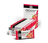 Science in Sport GO Energy Bakes, 30 g Carbs, High Carb Soft-Filled Baked Energy Snack, Strawberry Flavour, 12 Bars