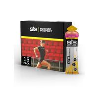 Science In Sport GO Isotonic Energy Gels, Running Gels with 22g Carbohydrates, Low Sugar, Fruit Salad Flavour, 60ml Per Serving (15 Pack)