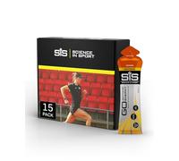 Science In Sport GO Isotonic Energy Gels, Running Gels with 22g Carbohydrates, Low Sugar, Orange Flavour, 60ml Per Serving (15 Pack)