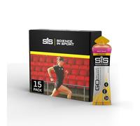 Science In Sport GO Isotonic Energy Gels, Running Gels with 22g Carbohydrates, Low Sugar, Fruit Salad Flavour, 60ml Per Serving (15 Pack)