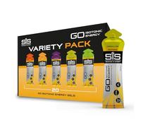Science In Sport GO Isotonic Energy Gels, Running Gels with 22g Carbohydrates, Low Sugar, Variety Pack of Assorted Flavours, 60ml Per Serving (20 Pack)