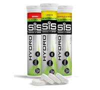 Science In Sport Hydro Hydration Tablets, Variety Pack Pineapple Mango, Berry, Lemon Flavour Plus Electrolytes, 20 Effervescent Tablets per Bottle (3 Bottles)