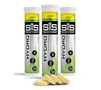 Science in Sport Hydro Electrolyte Tablets - Four Key Electrolytes and B Vitamins - Sugar-Free, Vegan & Gluten-Free Sports Hydration - Lemon - 20 Effervescent Tablets (Pack of 3)