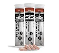 Science In Sport Hydro Hydration Tablets + Caffeine, Gluten-Free, Zero Sugar, Cola Flavour Plus Electrolytes & 75 mg Caffeine, 60 Effervescent Tablets per Bottle (20 x 3 Bottles)