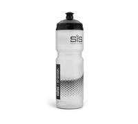 Science in Sport SIS Clear Sports Water Bottle, Plastic Water Bottle, Black Logo, Transparent Colour, 800 ml
