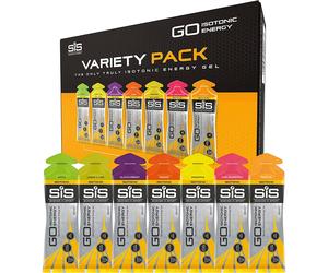 Science in Sport (SIS) GO Isotonic Gel Variety Pack - Pack of 7 x 60ml gels UK