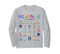 Science is All Around Us Alphabet A-Z STEM Teacher Student Long Sleeve T-Shirt