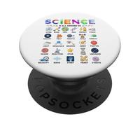 Science Is All Around Us Alphabet A-Z STEM Teacher Student PopSockets Adhesive PopGrip