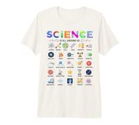 Science is All Around Us Alphabet A-Z STEM Teacher Student Premium T-Shirt