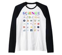Science is All Around Us Alphabet A-Z STEM Teacher Student Raglan Baseball Tee