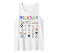 Science is All Around Us Alphabet A-Z STEM Teacher Student Tank Top