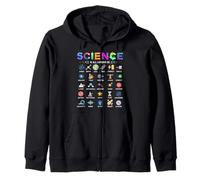 Science Is All Around Us Alphabet A-Z STEM Teacher Student Zip Hoodie