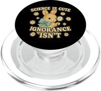 Science Is Cute Ignorance Isn’t Funny Rabbit Retro Design PopSockets PopGrip for MagSafe
