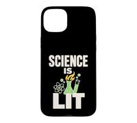 Science Is Lit Lab Flask Beaker Chemistry Case for iPhone 15 Plus