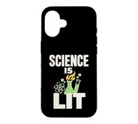 Science Is Lit Lab Flask Beaker Chemistry Case for iPhone 16
