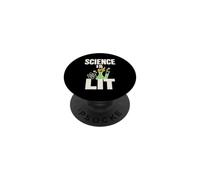 Science Is Lit Lab Flask Beaker Chemistry PopSockets Adhesive PopGrip