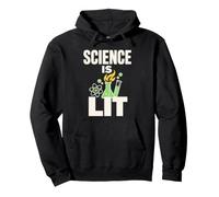 Science Is Lit Lab Flask Beaker Chemistry Pullover Hoodie