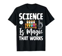 Science is Magic that Works Microscope Test Tubes T-Shirt
