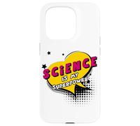 Science is my Superpower - Comic Book Style Women Men KIDs Case for iPhone 15 Pro