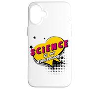 Science is my Superpower - Comic Book Style Women Men KIDs Case for iPhone 16 Plus